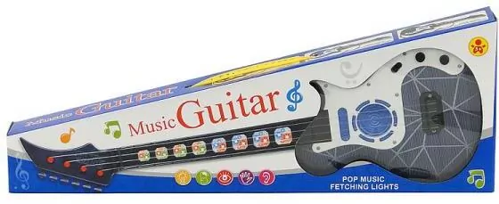 Gitara świecąca na baterie - tantis.pl