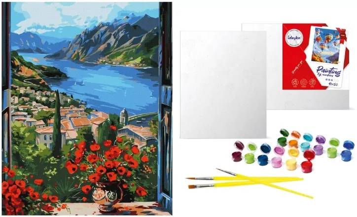 Malowanie po numerach - Przystań w górach 40x50cm - tantis.pl