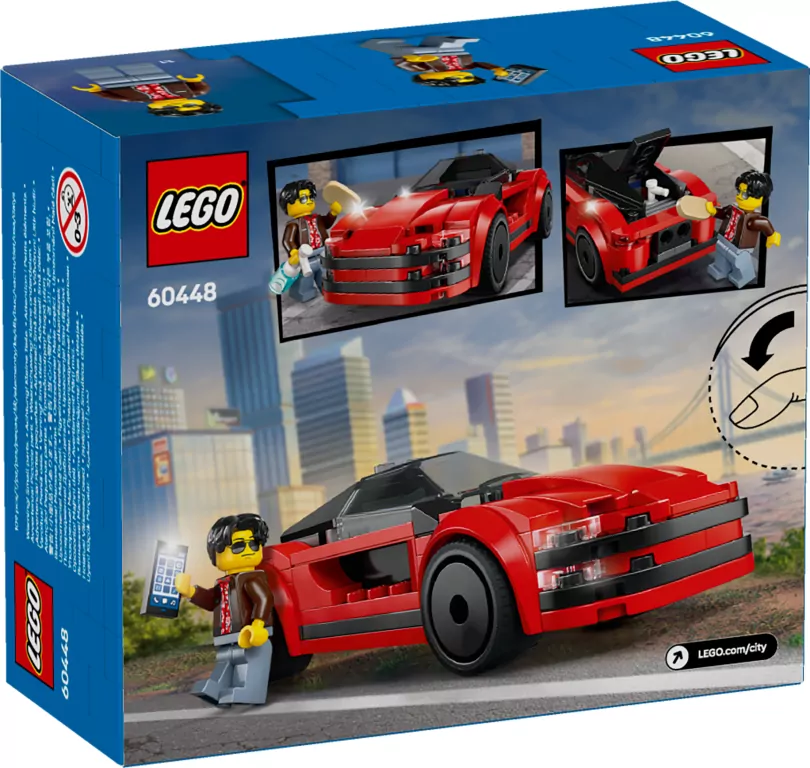 LEGO® Czerwony samochód sportowy 60448 - tantis.pl