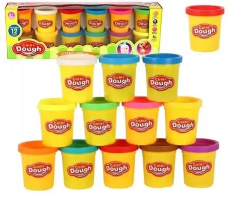 Ciastolina w tubkach 12 kolorów