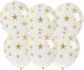 Balony ze złotym nadrukiem Gwiazdki - tantis.pl