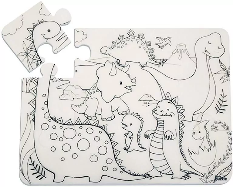 Puzzle Dinozaury Funny Mat STRIGO - tantis.pl