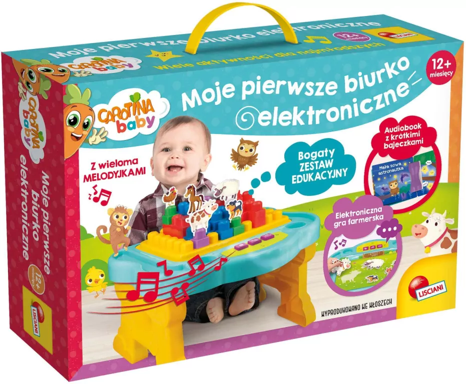 Moje pierwsze biurko elektroniczne Carotina Baby - tantis.pl