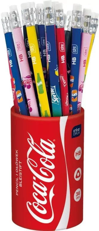 Ołówek z gumką Coca-Cola mix - tantis.pl