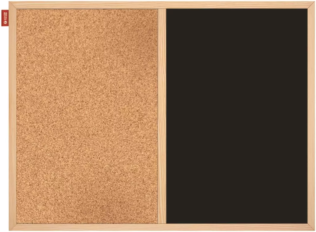 Tablica korkowa kredowa DUO MEMOBE czarna 60x40 cm - tantis.pl
