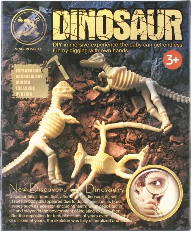 Zestaw archeologa Skamielina Dinozaur Mega Creative 524389 p12, cena za 1 szt - tantis.pl