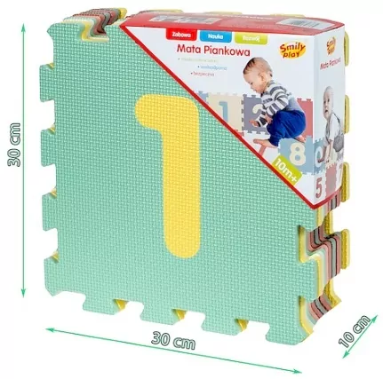 Mata piankowa pastelowa Cyfry - tantis.pl