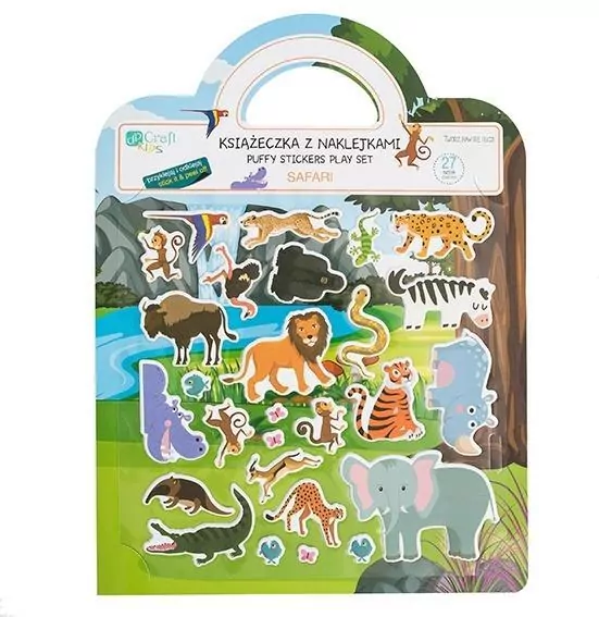 Książeczka z naklejkami - Safari - tantis.pl