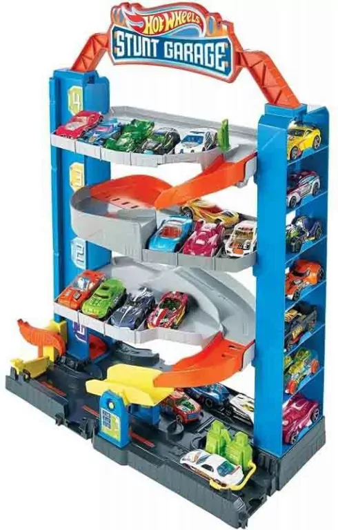 Hot Wheels City Garaż parking z windą - tantis.pl