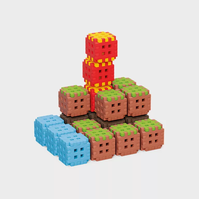 Marioinex Mini Waffle Green Blocks 142 el. - tantis.pl