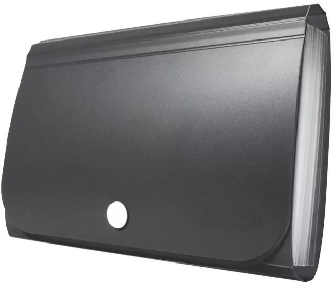 Tetis. Mini organizer harmonijkowy zatrzask, czarny - tantis.pl