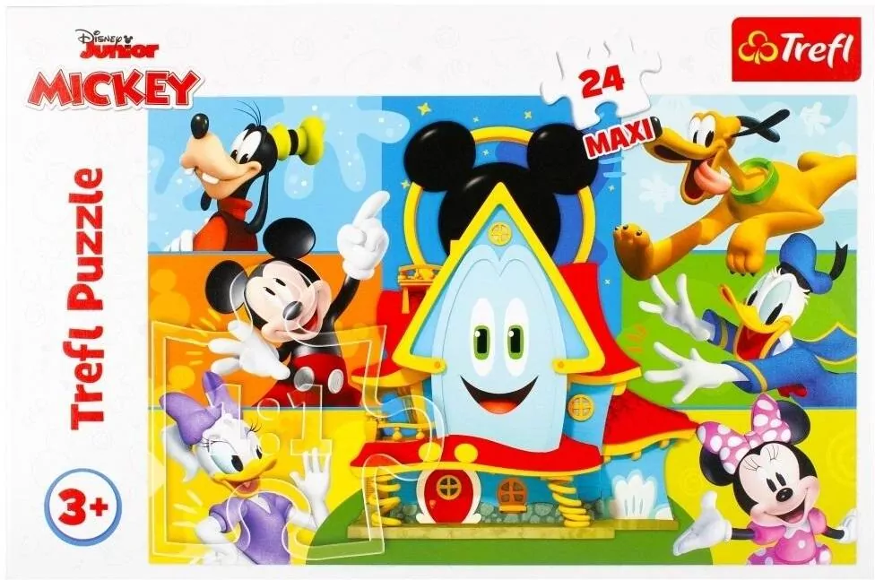 Puzzle 24 Maxi Myszki Miki i przyjaciele TREFL - tantis.pl