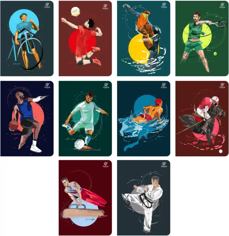 Zeszyt A5/80K linia. Sports - tantis.pl