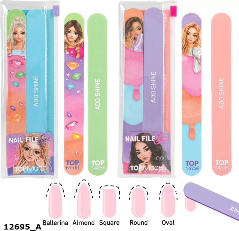 Zestaw pilniczek i polerka do paznokci. Top Model - tantis.pl