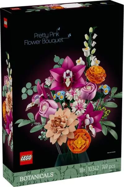 LEGO® Piękny bukiet różowych kwiatów 10342 - tantis.pl