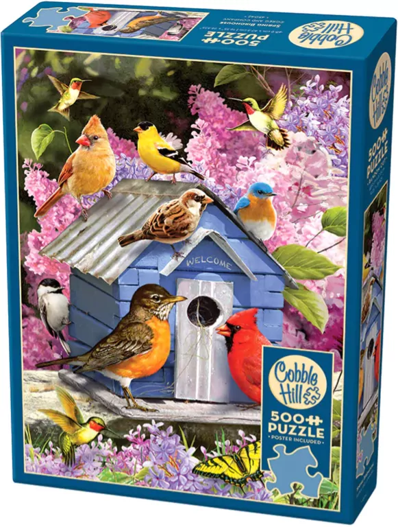 Puzzle 500 Wiosenny domek dla ptaków 112649 - tantis.pl