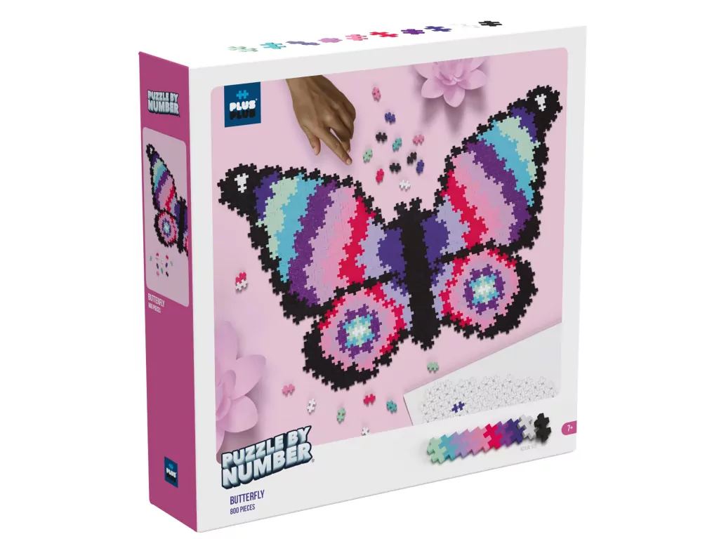 Puzzle By Number- Motyl. Plus-Plus - tantis.pl
