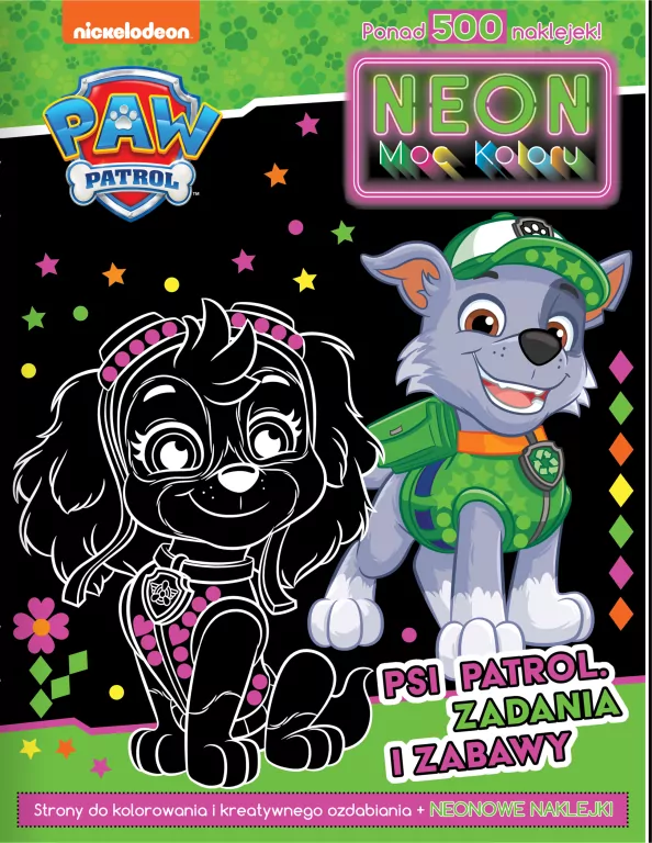 Psi Patrol. Neon. Moc koloru. Zadania i zabawy - tantis.pl