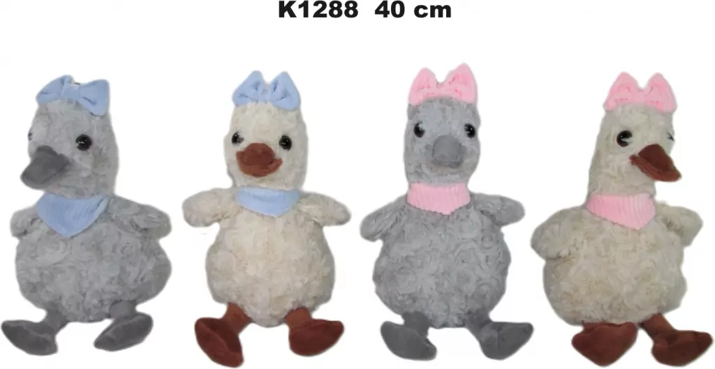 Kaczka z chustką i kokardą 35cm MIX - tantis.pl