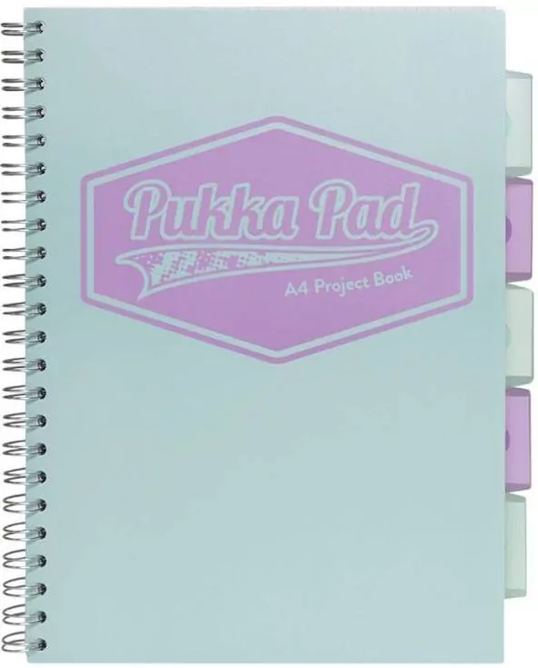 Kołozeszyt. Pukka Pad A4. Project Book Pastel, morski - tantis.pl