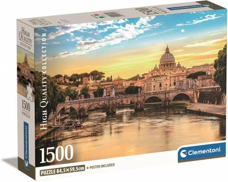 Clementoni. Puzzle 1500. Compact Rome - tantis.pl