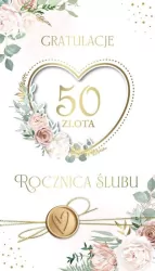 Karnet Rocznica Ślubu 50