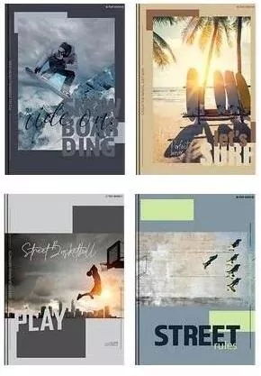 Brulion A5/96K kratka Poster (5szt) TOP2000 - tantis.pl