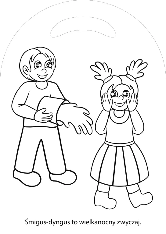 Koszyczek. Wielkanocna kolorowanka - tantis.pl