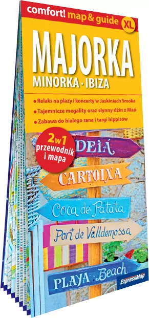Pakiet: Majorka, Minorka, Ibiza, laminowany. Przewodnik i mapa - tantis.pl