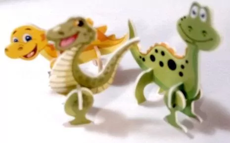 Mini dinozaury do składania mix - tantis.pl