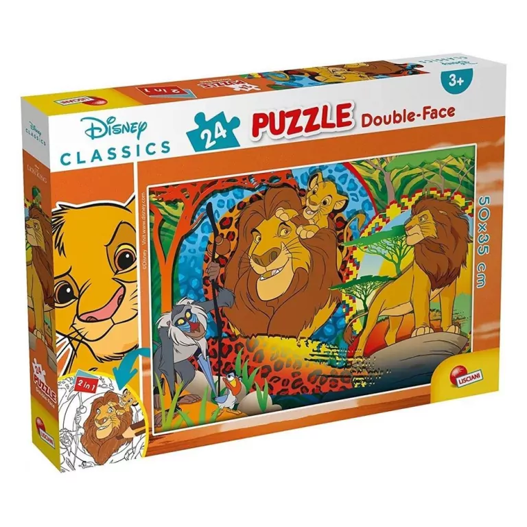 Król Lew. Puzzle dwustronne Plus 24 - tantis.pl
