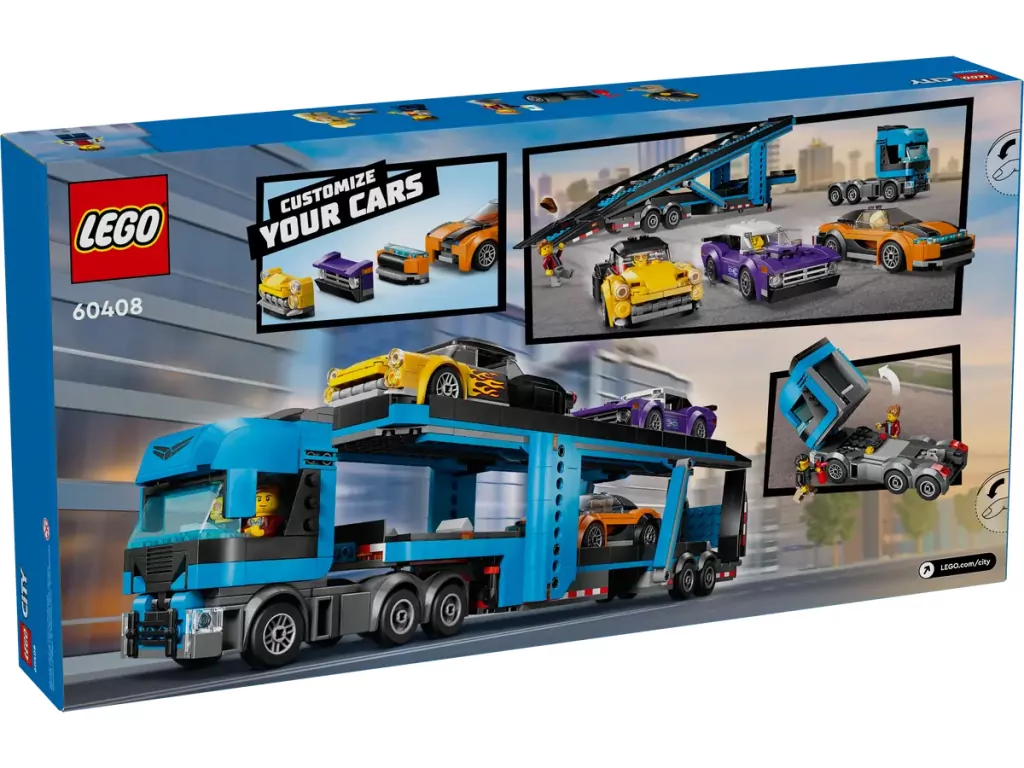 LEGO® City. Laweta z samochodami sportowymi. 60408 - tantis.pl