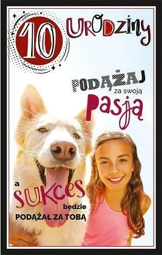 Kartka okolicznościowa. Urodziny 10 - tantis.pl