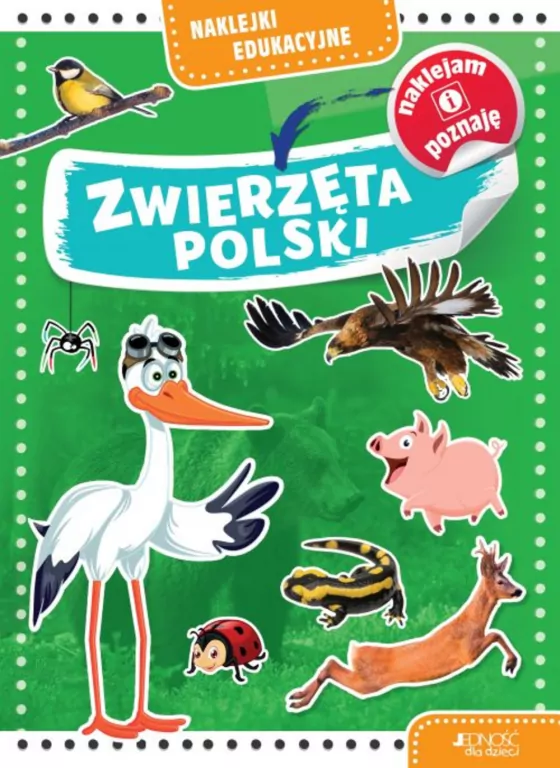 Zwierzęta Polski. Naklejki edukacyjne - tantis.pl