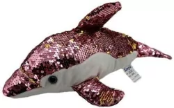Delfin cekiny, różowy
