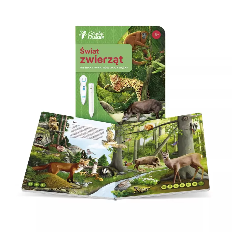 Świat Zwierząt. Zestaw z piórem. Czytaj z Albikiem - tantis.pl