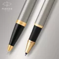 Zestaw im brushed metal gt pióro + długopis parker - tantis.pl