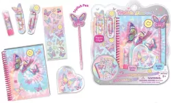 Pamiętnik na spirali z akcesoriami Motylek