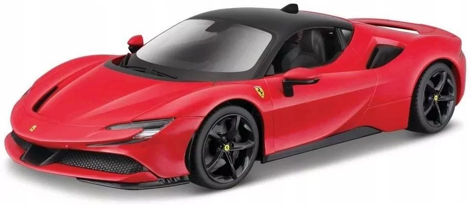 BBURAGO. Ferrari SF90 Stradale red 1:18 - tantis.pl