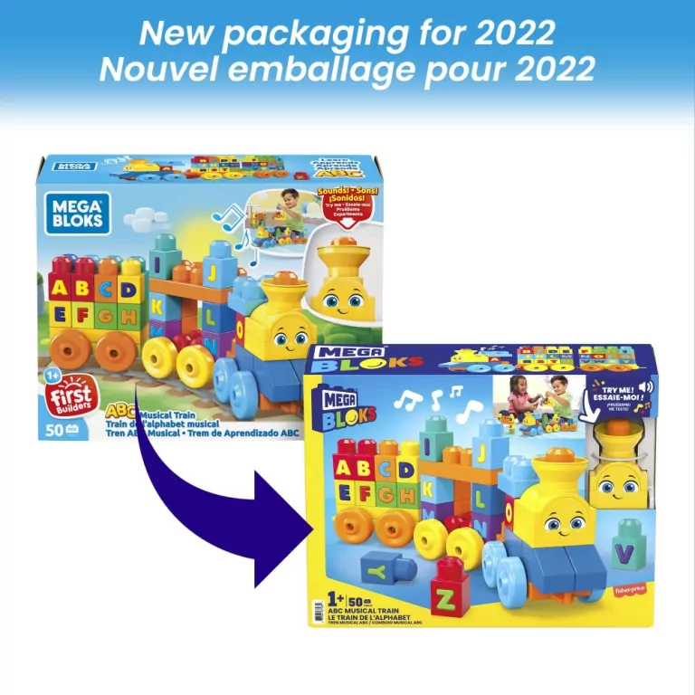 Mega Bloks®. Interaktywny pociąg ABC - tantis.pl