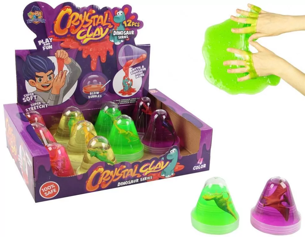 Masa magiczna slime z dinozaurem 150g - tantis.pl