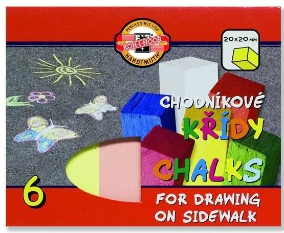 KREDA 112510 CHODNIKOWA  ZESTAW 6 KOLORÓW - tantis.pl