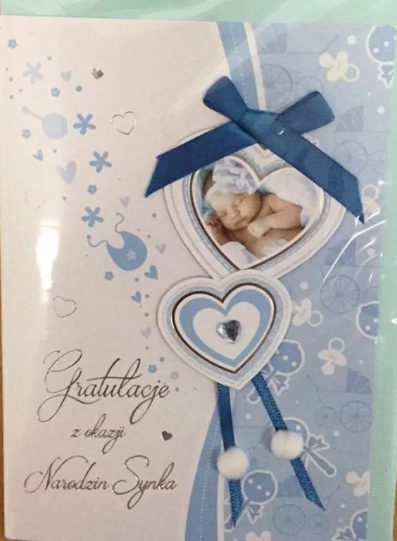 Karnet narodziny B6 Premium 49 + koperta - tantis.pl