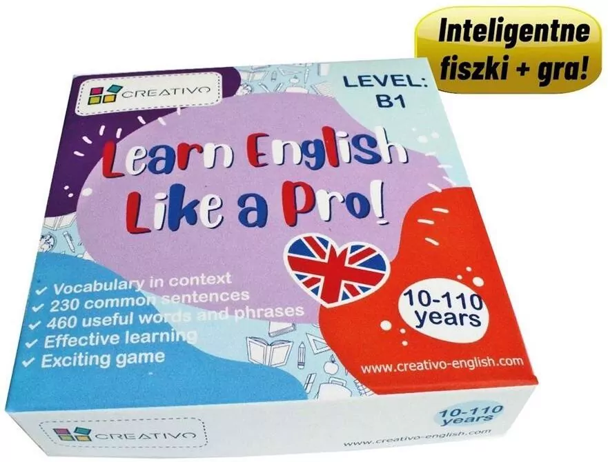 Learn English Like a Pro. B1. Fiszki + gra - tantis.pl