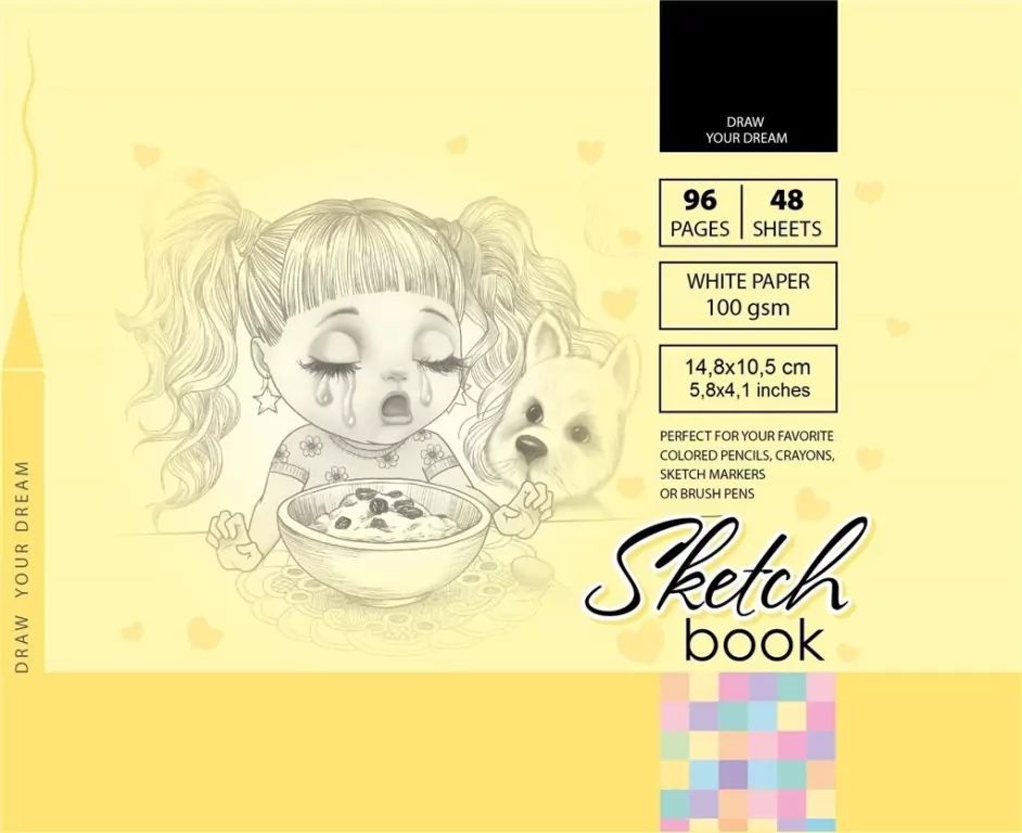Sketchbook. Szkicownik 96 kartek. 148 x 105 mm - tantis.pl