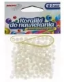 Koraliki do nawlekania + sznurek. Białe 16g - tantis.pl