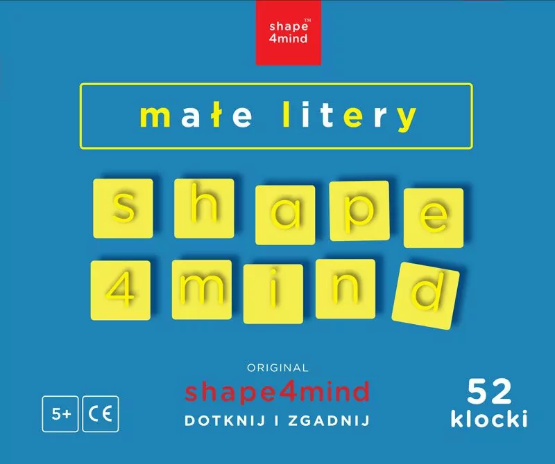 Małe litery. Shape4mind - tantis.pl
