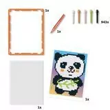 Mozaika Pixel Art basic Panda - tantis.pl