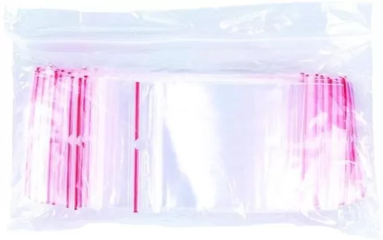 Torebka strunowa. LDPE transparentna 5x7cm, 100 sztuk