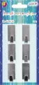 Haczyki samoprzylepne metalowe 1,5x3,5cm 6szt - tantis.pl